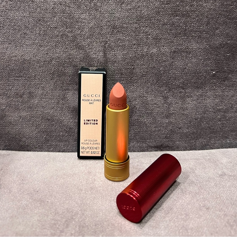 Gucci Beauty Velvet Matte Lipstick in 217 Valerie Rose